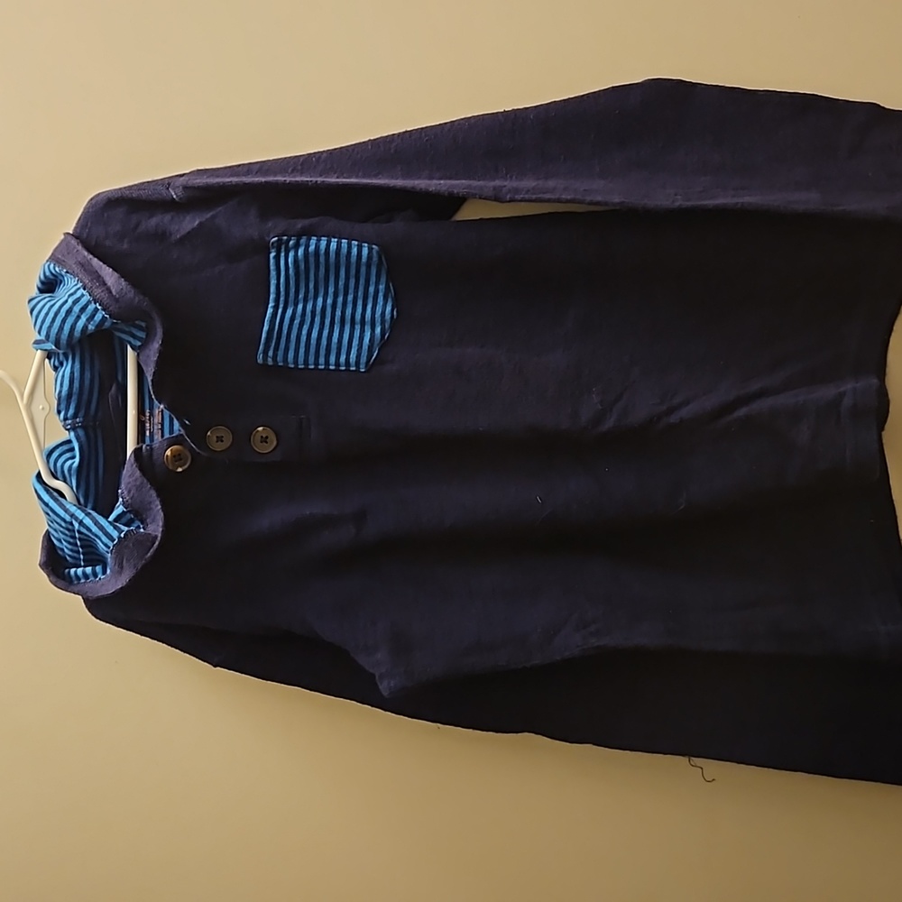 Boys light navy sweater hoodie